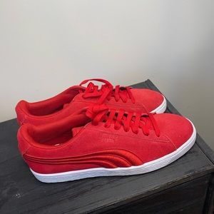 Puma red sneakers